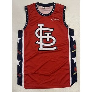 St Louis Cardinals Mens Sleeveless Shirt Jersey XL SGA Air National Guard MLB